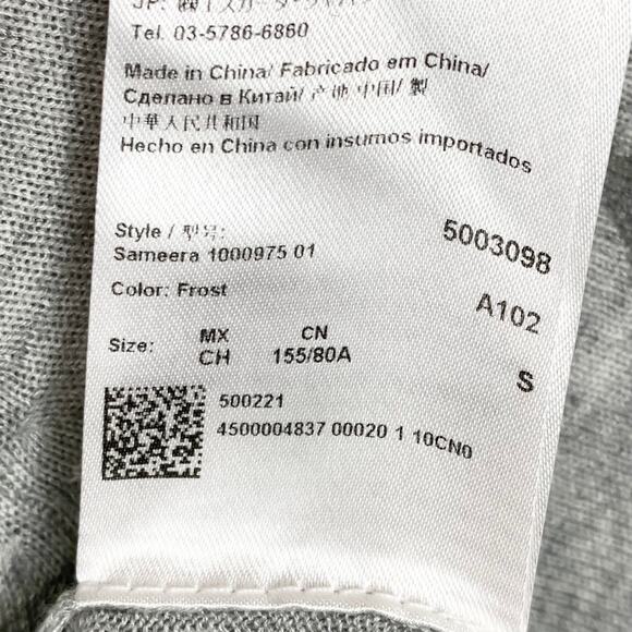 Vintage Escada Sport Short Sleeve Sweater 90s Belt Abstract Gray Size Small - Picture 5 of 14